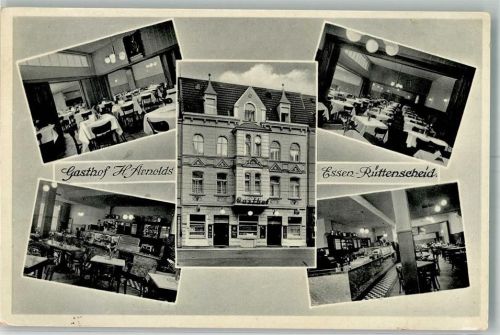 Rüttenscheid WK II Gasthaus Arnolds Gaststube Speisezimmer