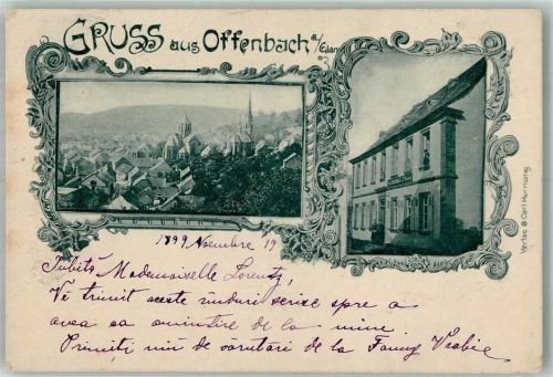 67749 W6759 Offenbach-Hundheim 1899 - Gasthaus Ev. Abteikirche