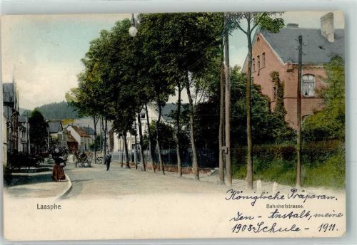 Bad Laasphe 1911 Bahnhofstraße