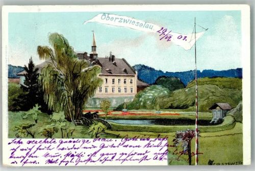 Oberzwieselau 1903 Adelskorrespondenz Schloss Oberzwieselau sign. Wraszewsye