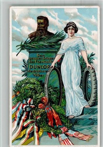 Erinnerung Denkmal Erfinder des Pneumatik Dunlop