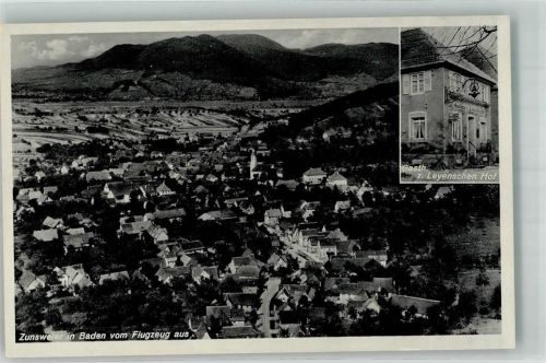 Zunsweier Fliegeraufnahme Gasthaus zum Leyenschen Hof