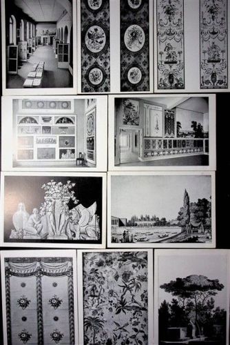 Kassel Deutsches Tapetenmuseum 19 Karten eine mit Klebeecke siehe Scan unten rechts
