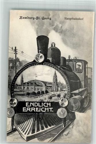 St. Georg Der Hauptbahnhof Dampflokomotive