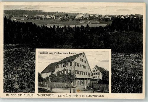 75385 W7264 Zwerenberg , Kr Calw - Gasthaus Pension zum Lamm