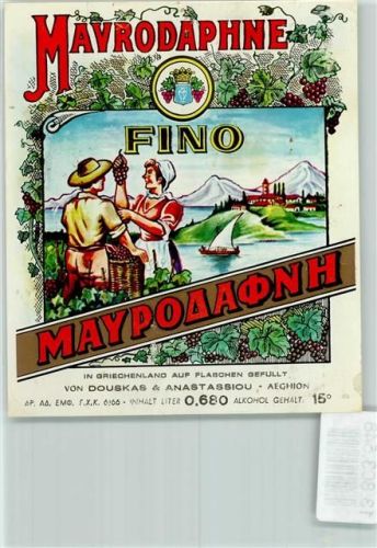 Mavrodaphne Fino Flaschenetikett