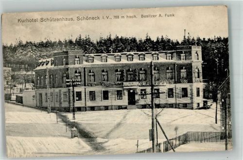 Schöneck Kurhotel Schützenhaus Winter Inflationsporto