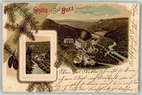 Boll 1899 Wutachtal Tannenzapfen Verlag Ottmar Zieher-München
