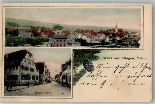 Illingen Haupstrasse Tannenzapfen