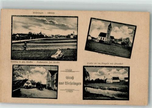 Wehringen Kirche Schule An der Singold Pfarrhof