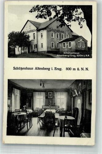 01773 O8242 Altenberg , Erzgeb Foto AK Gasthaus Schützenhaus Gaststube