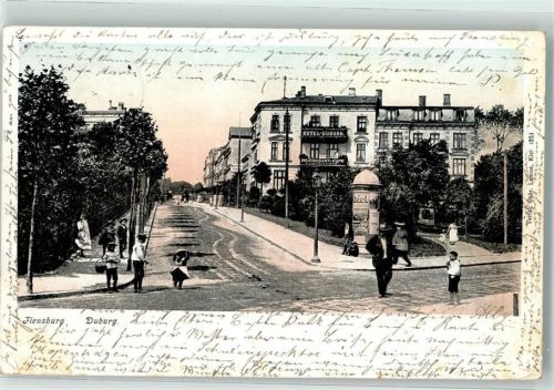 Flensburg Hotel Duburg Litfaßsäule