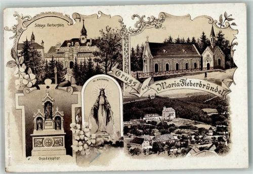 Kaibing 1909 Schloss Herberstein Kirche Gnadenaltar Maria Fieberbründl
