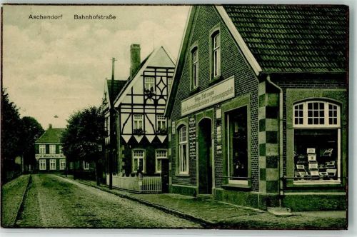 Aschendorf Bahnhofstraße Kolonialwaren-Geschäft