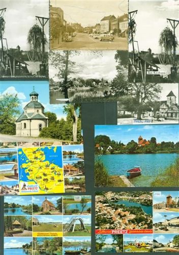 Preetz Lot mit 13 AK und 4 Fotos unterschiedliche Grösen