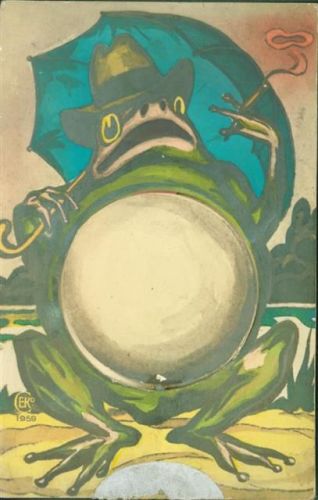 Klickfunktion Bauch bewegt sich und Frosch quakt