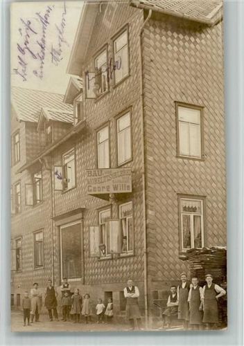 Northeim 1912 Geschäft Bau- und Möbel- Tischlerei Georg Wille Ort lt. Stempel Privatfoto AK