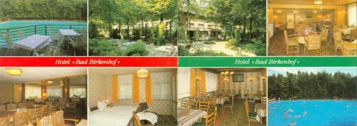 Barwedel Hotel Bad Birkenhof Schwimmbad Innen-und Aussenansicht Klappkarte