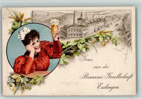 Stuttgart Stadtpost Stuttgart 1898 Brauereigesellschaft Esslingen