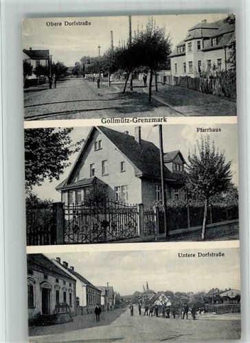 Schwerin a. Warthe Gollmütz Obere und untere Dorfstrasse Pfarrhaus