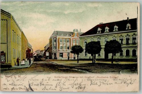 Burg 1904 Schartauerstraße Gasthaus Deutsche Eiche