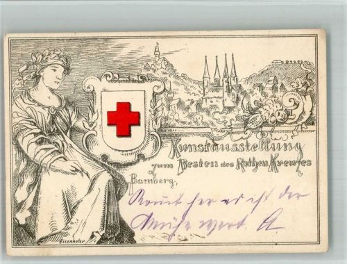Bamberg 1898 Zu Gunsten Rotes Kreuz sign. Eisenhofer
