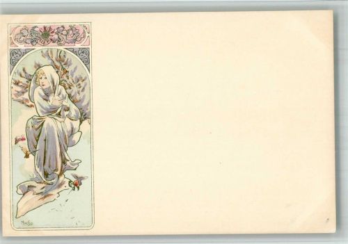 Jugendstil Jahreszeit Winter Mucha, A. 1899 BOAKC