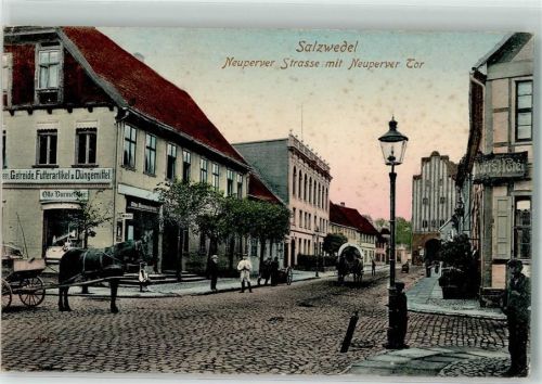 Salzwedel 1911 Neuperver Straße Neuperver Tor Planfuhrwagen