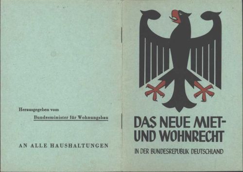 Das neue Miet- und Wohnrecht von 1960