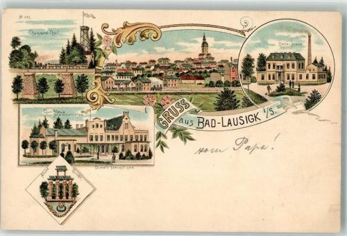 Bad Lausigk Chamauni Thal Badehaus Kurhaus Hermannsbad Albert Quelle