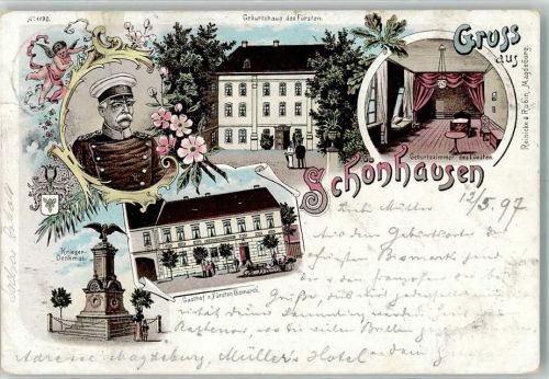 Schönhausen 1897 Bismarck Geburtshaus Gasthaus Zum Fürsten Kriegerdenkmal