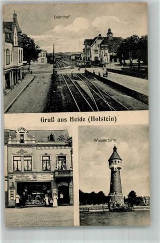 Heide Wasserturm Zigarrenandlung Bahnhof Fedpost
