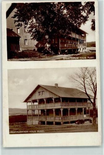 Schaufling Sanatorium Haus Rusel Gasthaus Haus Rusel Ort handschriftlich