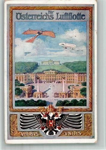 1915 Spende für Österreichs Luftflotte, Eindecker ähnlich wie Taube und Luftschiff