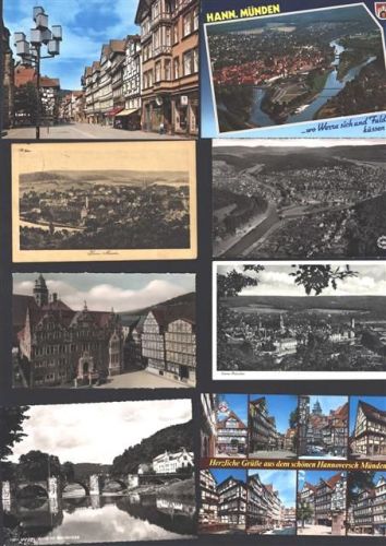 Münden Lot mit 23 div AK