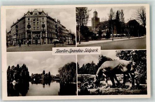 Spandau Südpark Pferdeskulptur Rathausturm