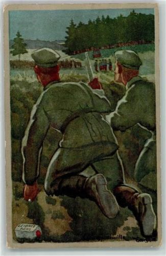 WK I sign. Georgi Patrouille Werbung Bahlsen Keks 1916