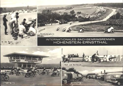 Ernstthal 1969 Motorsport Sachsenringrennen, KEINE AK, ca. 20,1x14,5 cm; leichter Eckknick
