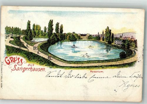 Sangerhausen 1903 Rosarium Schwanenteich