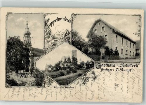 Kappelwindeck 1915 Gasthaus zum Rebstock Burgruine Windeck