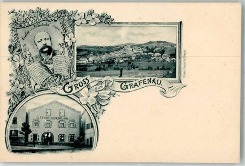 94481 W8352 Grafenau , Niederbay - Gasthaus zur Eisenbahn Portrait