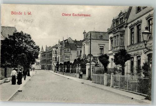 Bünde 1907 Obere Eschstraße Villen