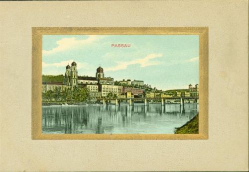 Passau Goldrahmen Vorrichtung zum Aufklappen und Aufstellen leider nicht vorhanden