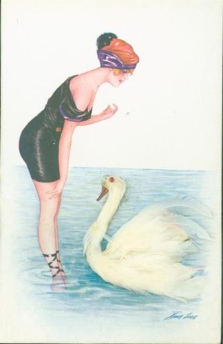 Schwan aus Echte Federn