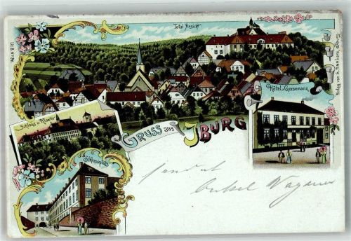 Bad Iburg 1900 Schloss Kloster Hotel Gersemann Schlossplatz