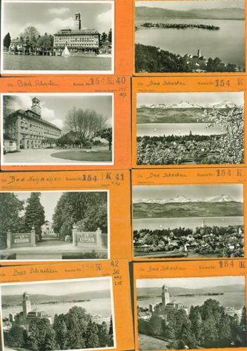 88131 W8990 Bad Schachen Lot mit 25 AK Musterkarten Original aus Metzarchiv Bestellvorgänge und Auflagenzahlen