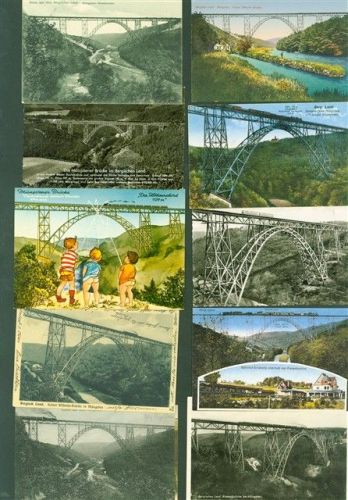 W5650 Müngsten Schaberg Lot mit 24 AK Müngstenbrücke Eisenbahn Posten 21 bis 100 AK