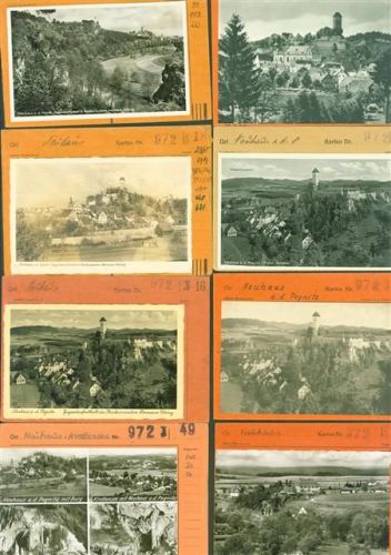 Neuhaus Lot mit 19 AK Musterkarten Original aus Metzarchiv Bestellvorgänge und Auflagenzahlen