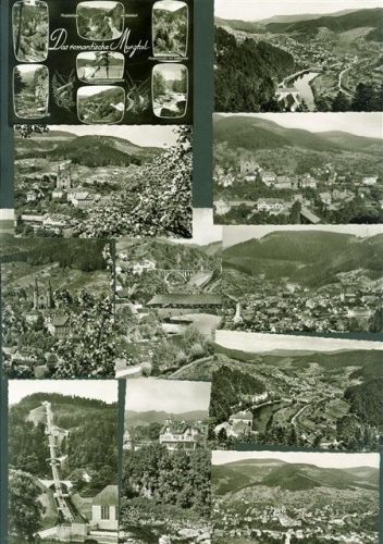 Forbach Lot mit 20 AK Murgtal Originale aus dem Archiv des Metzverlages einige mehrfach