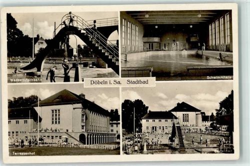 Döbeln Schwimmbad Wasserrutsche Terrassenhof